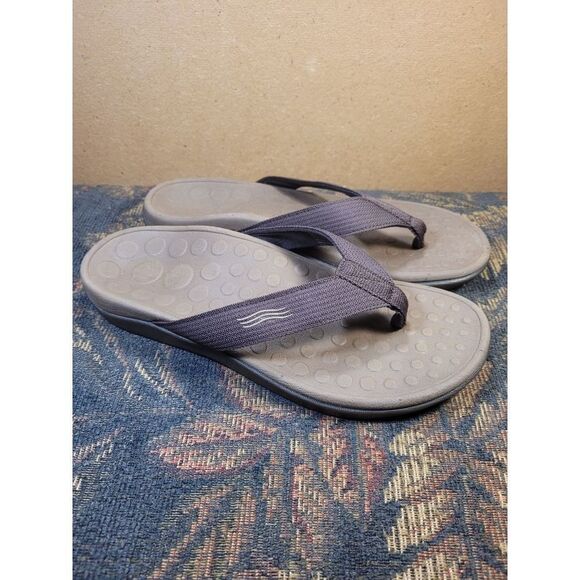 Orthaheel Unisex Brown and Tan Wave Toe Post Sandals- Size M7//W8 main image 5